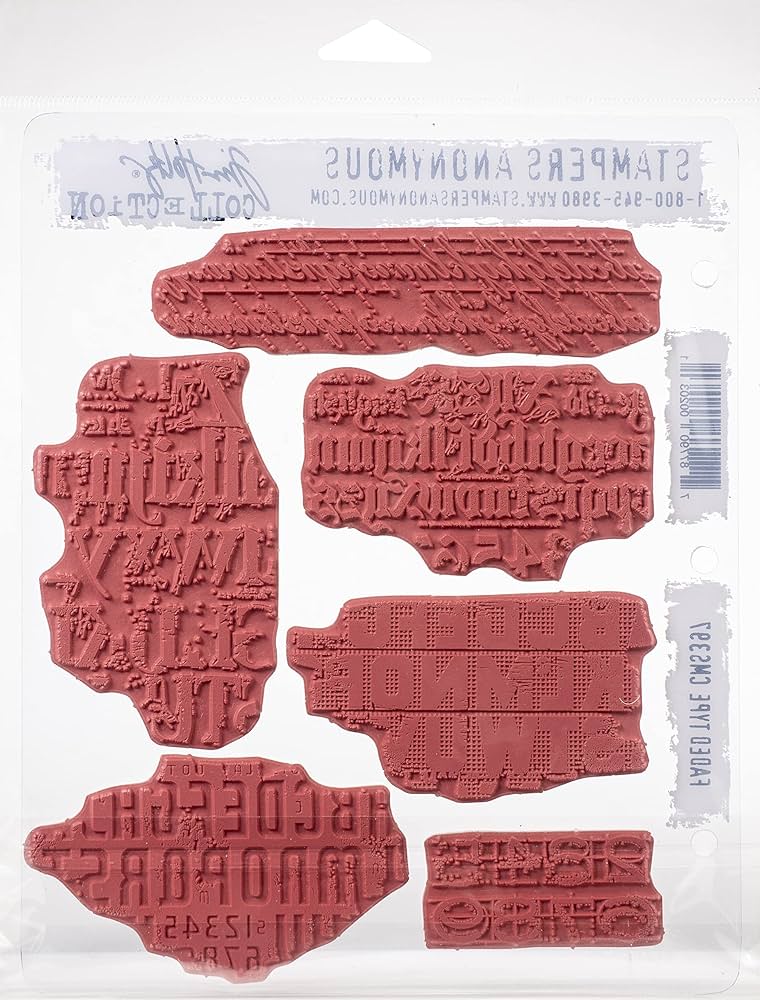 Amazon.com: Stampers Anonymous CLING RBBR STAMP SET FADED